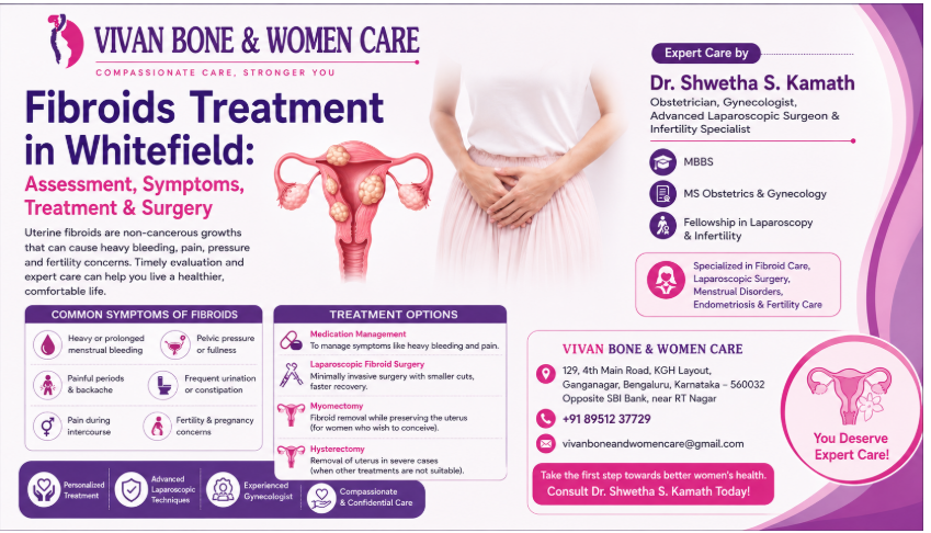 Fibroids Treatment in Whitefield: Assessment, Symptoms, Treatment & Surgery